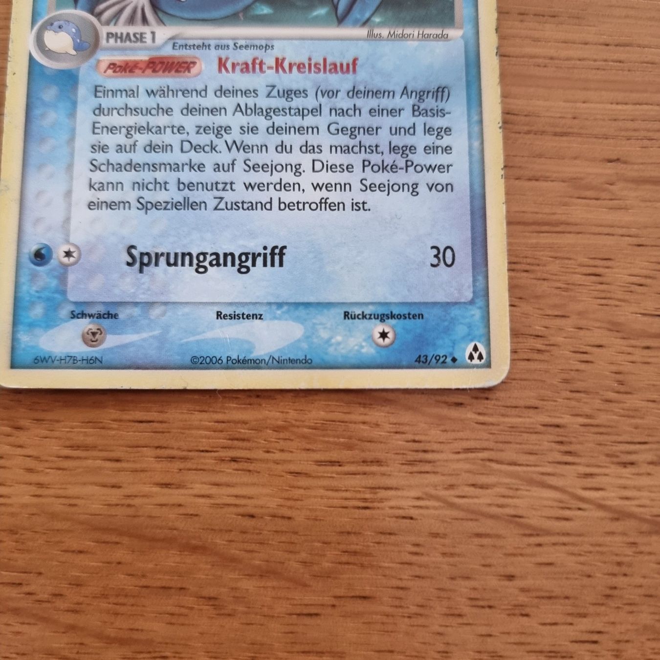 Pokémon Sammelbilder & Trading cards: Pokémon Seejong 2006 DE 49/92 – Gebraucht aus Roggwil BE von S_Cards 3
