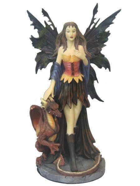 Figuren: Elfe mit Drachen 34cm PORTOFREI – Neu und originalverpackt aus Bichelsee von Avalonya
