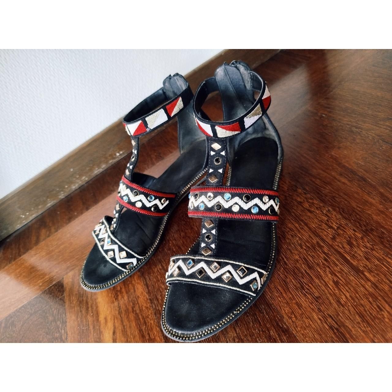 Scarpe da donna: Sandalen mit Strass-Applikationen  – Usato da St. Gallen venduto da jbu_ns6v 2