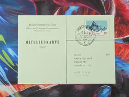 CL33 Carte Postale + Timbre Suisse 1967