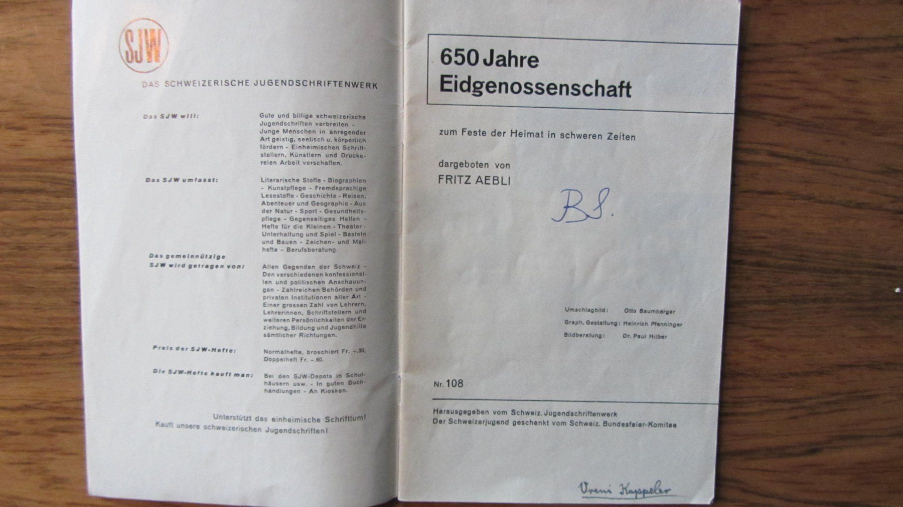 Bücher: SJW 108 2. Weltkrieg Eidgenossenschaft – Gebraucht aus Krattigen von markus63 1