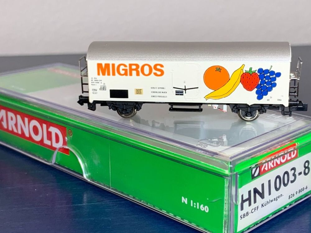 Wagon Frigorifique SBB-CFF Bière Moussy - AKU Train Ho 1/87 - Roco 1980