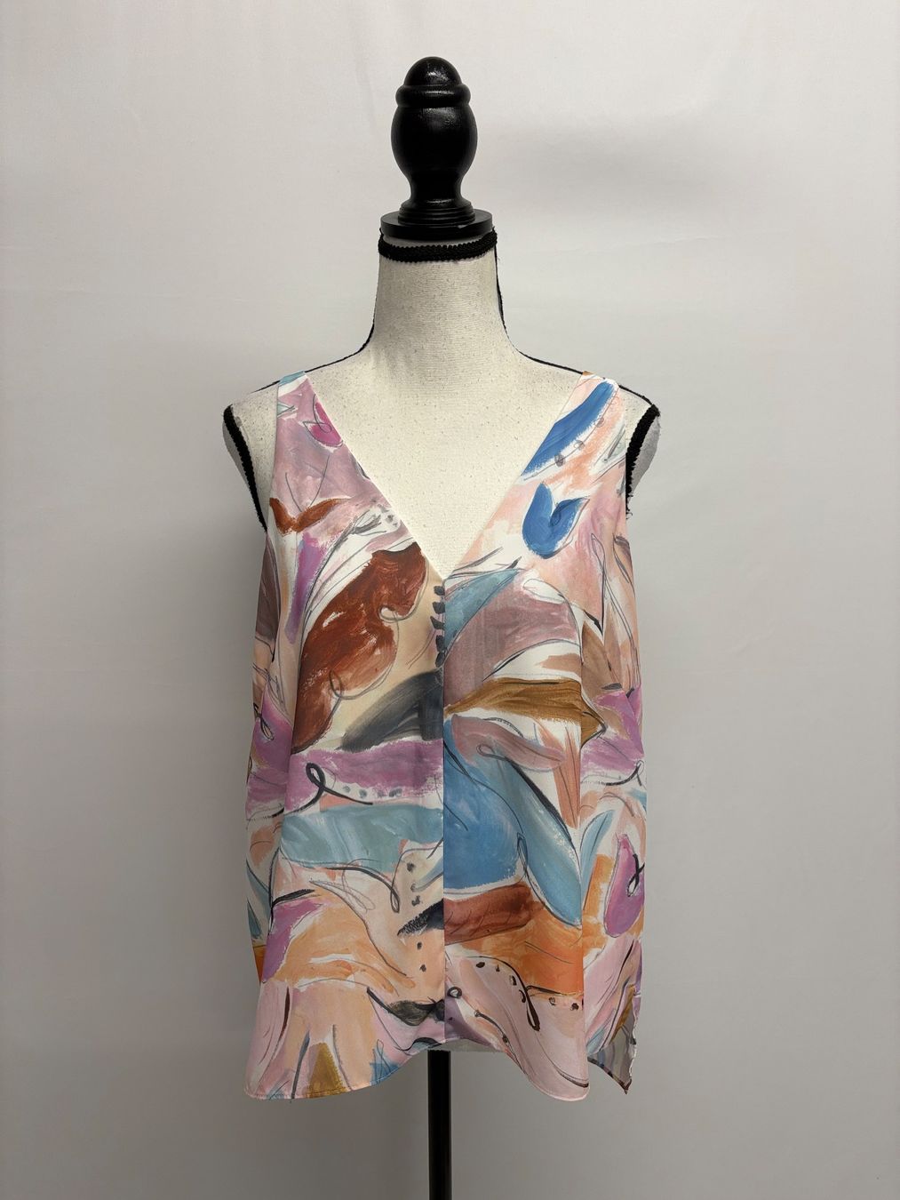 Top: Ted Baker Süsses Sommer Top Muster M rosa bunt – Nuovo (secondo la descrizione) da Regensdorf venduto da secondchancefashion 2