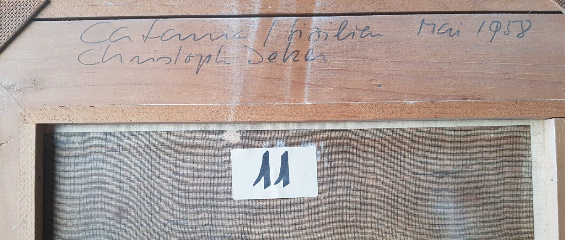 Dipinti: Catania 1958 - Christoph Jeker   - Schweizer Kunst – Usato da Horw venduto da Kunstreich7 5