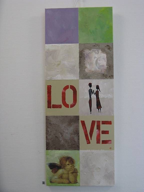 Poster & Bilder: Bild "Love" (Mischtechnik) 30x80 cm – Gebraucht aus Bassersdorf von ella98