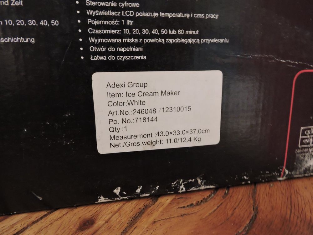 Exido Icecream Maker/Eismaschine (Gebraucht) in Hauptwil für CHF 99 ...