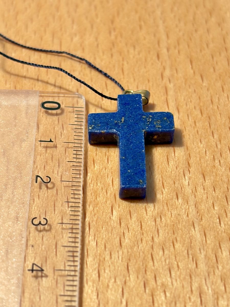 Anhänger: Lapis Lazuli Kreuz Anhänger – Neu (gemäss Beschreibung) aus Erlenbach ZH von Ritschly 3