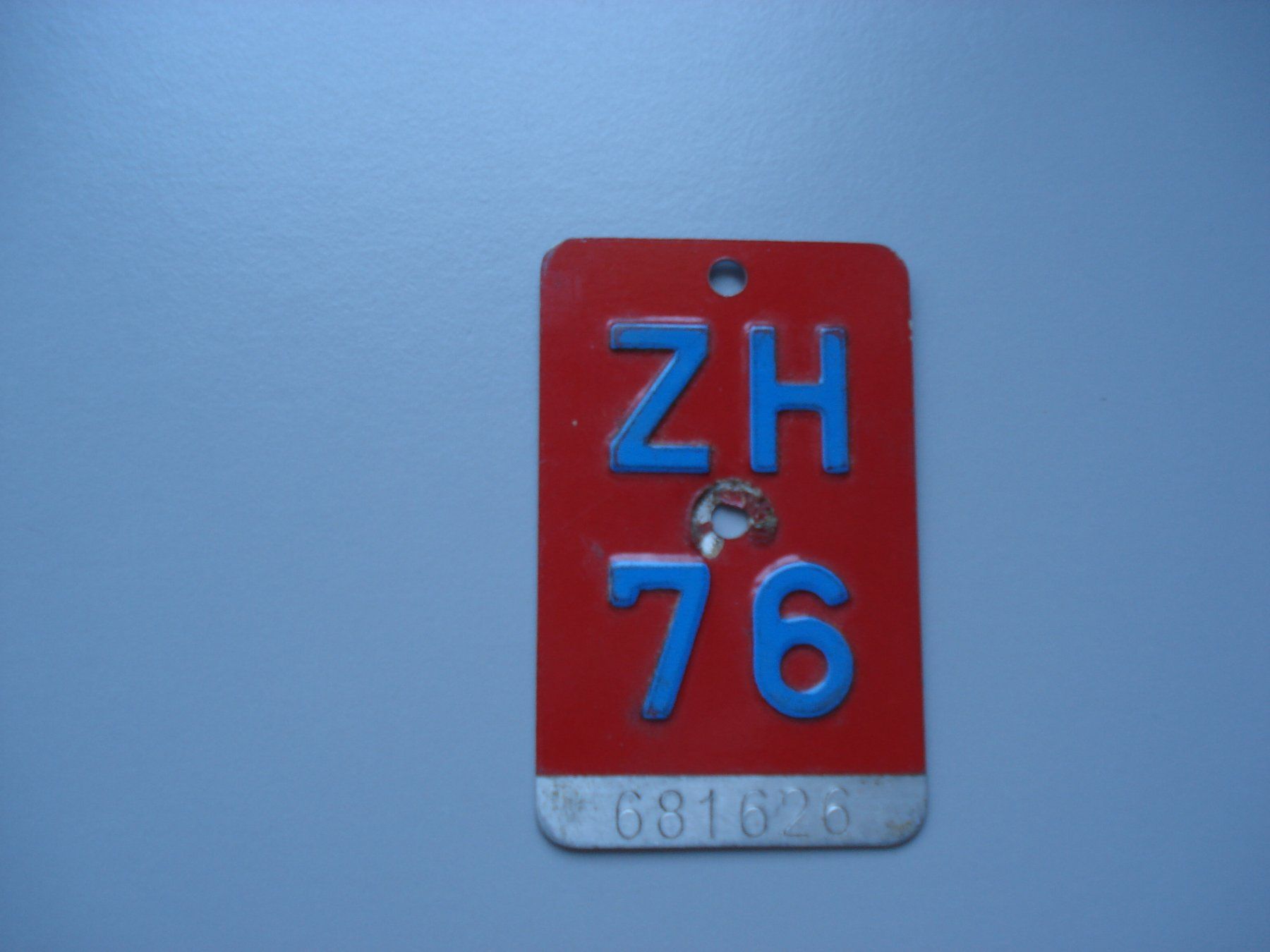 Ecriteaux: Velonummer ZH 1976 – D'occasion à Root par vil_k76z