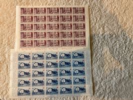 2 Bogen Pro Patria 1949 ** postfrisch