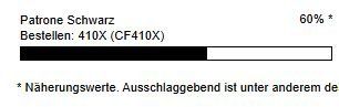 Hewlett Packard Cartucce per stampanti & toner: Toner HP 410X Schwarz 50% voll – Usato da Villmergen venduto da Joeni 1