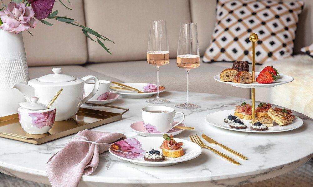 Villeroy & Boch Set di piatti: Geschirrset Rose Garden Villeroy & Boch – Nuovo e nell'imballaggio originale da Zürich venduto da canteiros 5
