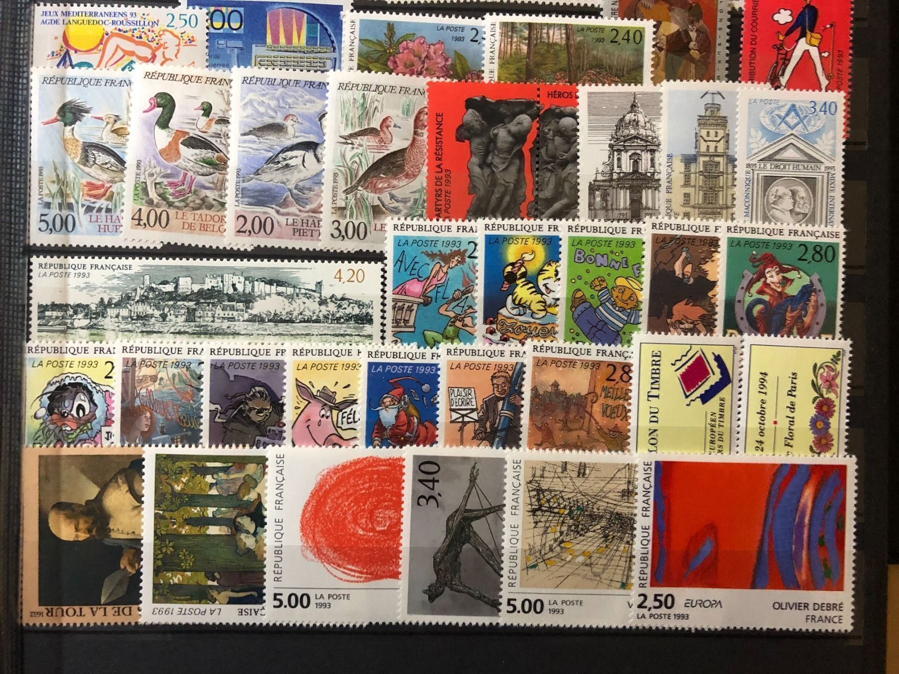Tutti i francobolli: () Année complète 1993 Neufs** – Nuovo e nell'imballaggio originale da Lausanne venduto da ffhoud 5