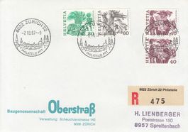 598 Paar Klebestelle, 677+679, Chargé, portogerecht 7.10.87