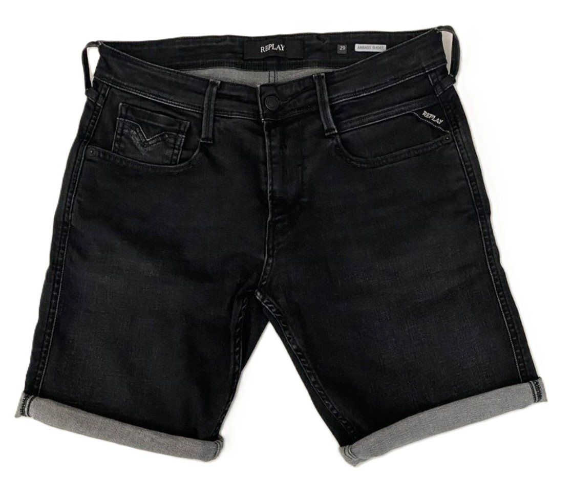 Replay Jeans: Replay Shorts schwarz, Grösse 29 – Gebraucht aus Füllinsdorf von Sunnebliemli7 2