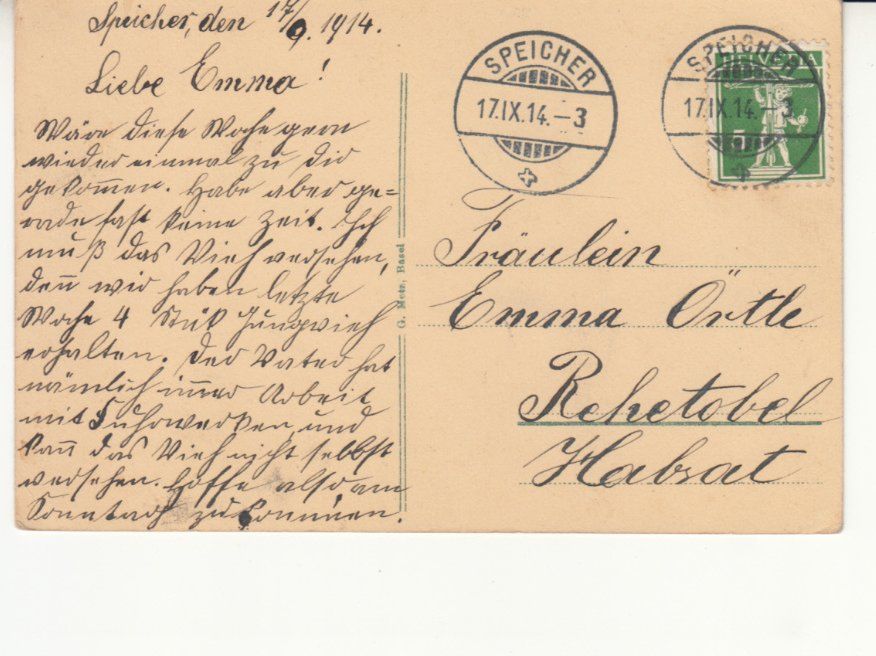 Cartoline postali: Speicher 1914 – Usato da Bürglen TG venduto da StampGraf 1