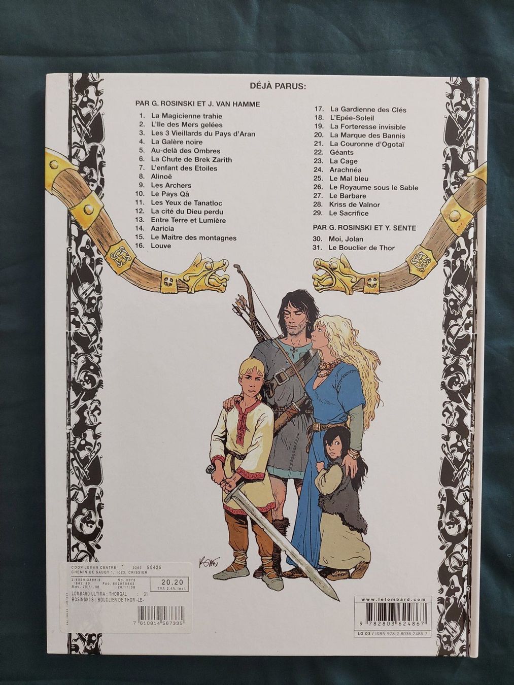 Fumetti: Thorgal T.31 Le Bouclier De Thor EO 2008 TBE+ – Usato da Genève venduto da Blu_BD 1