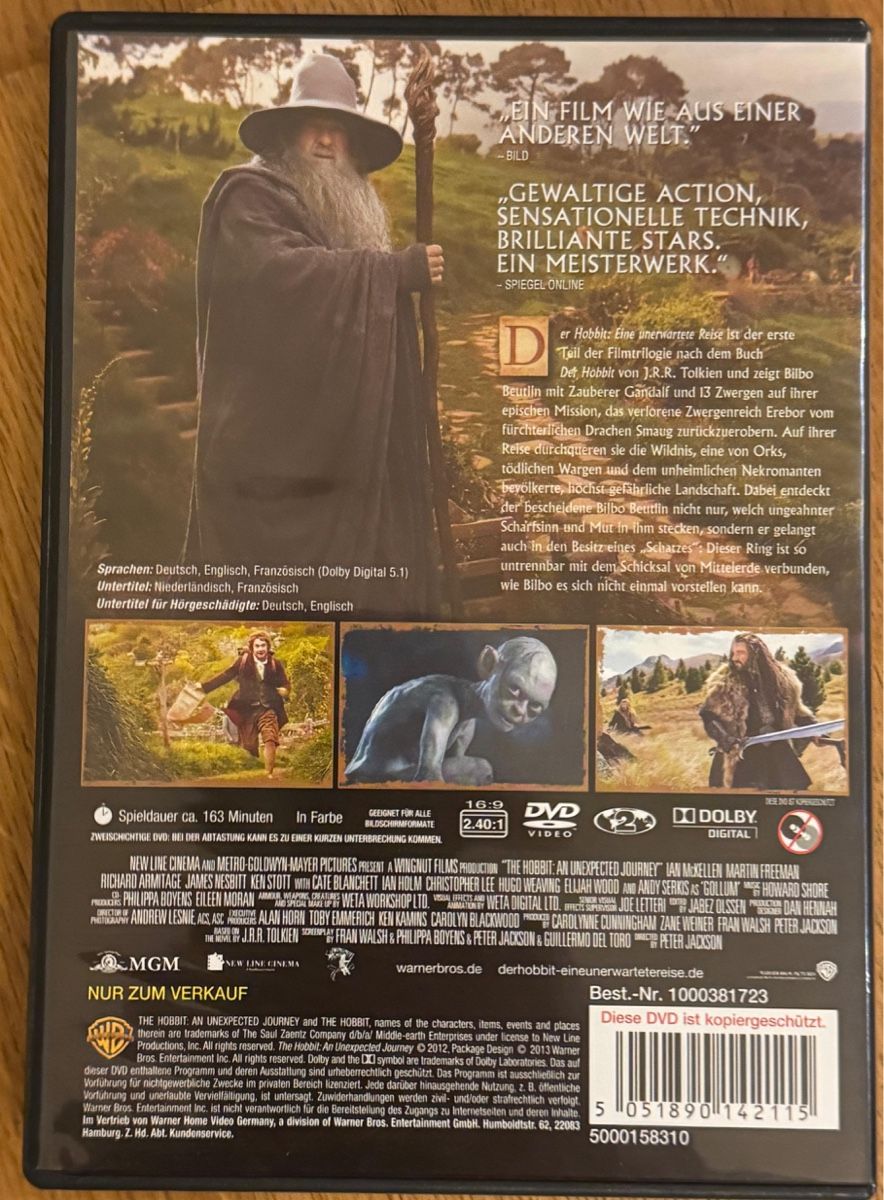 Alle DVDs: DVD: Hobbit – Gebraucht aus Belp von Smiley90 1