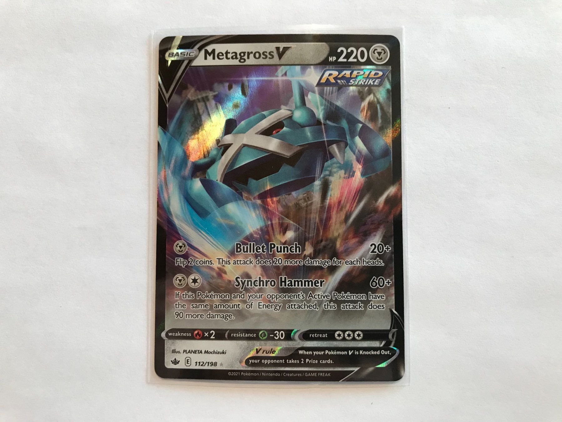 Pokémon Carte collezionabili: Metagross V EN – Usato da Hagendorn venduto da Pokecollectorch