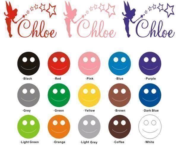 Sticker: Sticker Fée couleur + prénom au choix – Nuovo e nell'imballaggio originale da Gurmels venduto da Swisspod 1