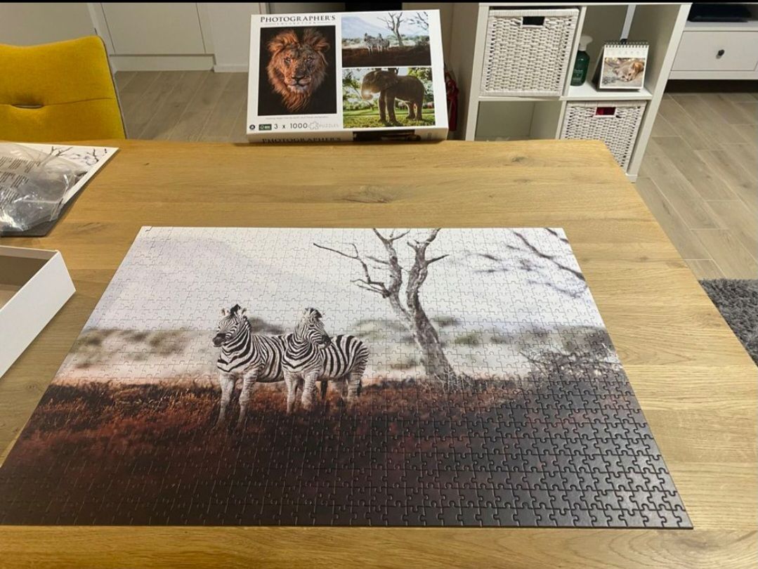Puzzle: Schöne 3 × 1000 Puzzle/Wildtiere – Usato da Rorbas venduto da siramad 2