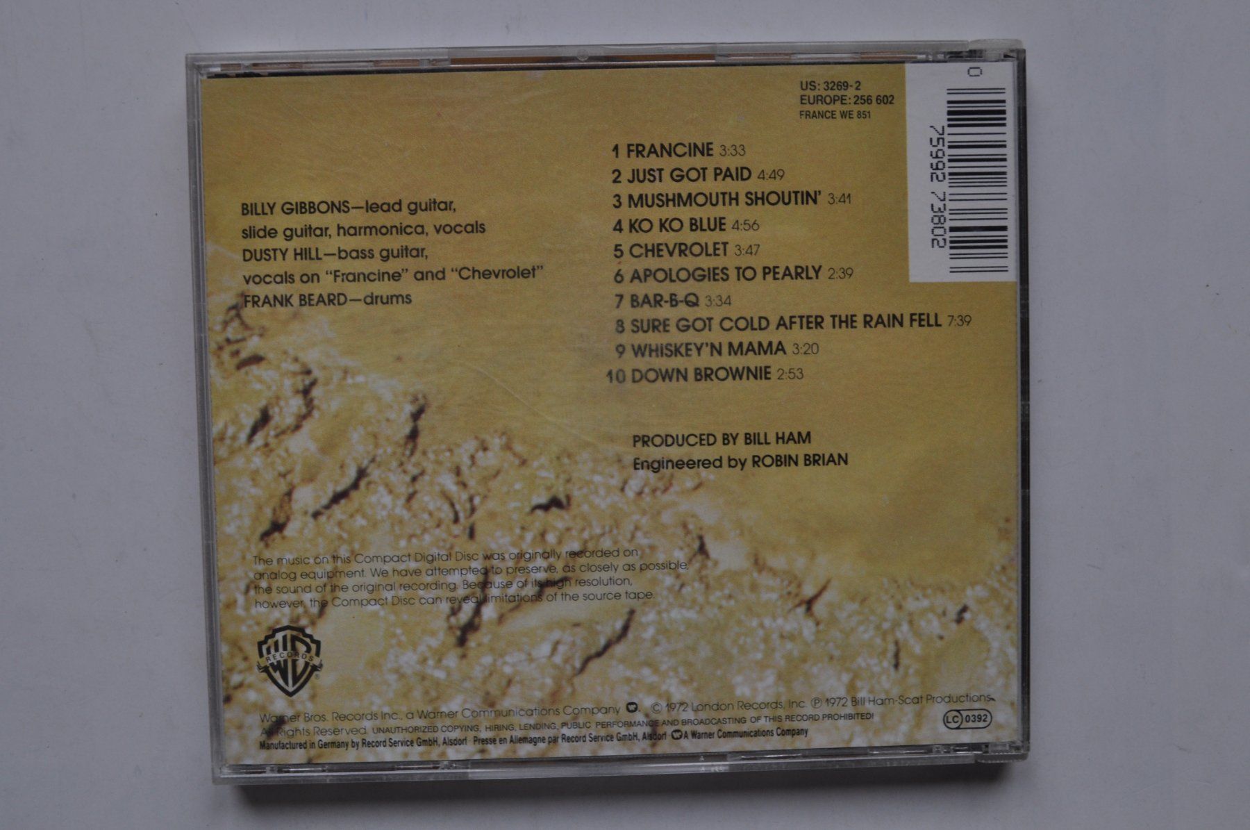 CD: Z Z Top - Rio Grande Mud – Usato da Marin-Epagnier venduto da Vinil68 1