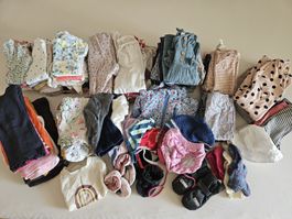 Sehr grosses Kleiderpaket, Gr. 74/80, girl