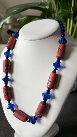Collier en murano millefiori