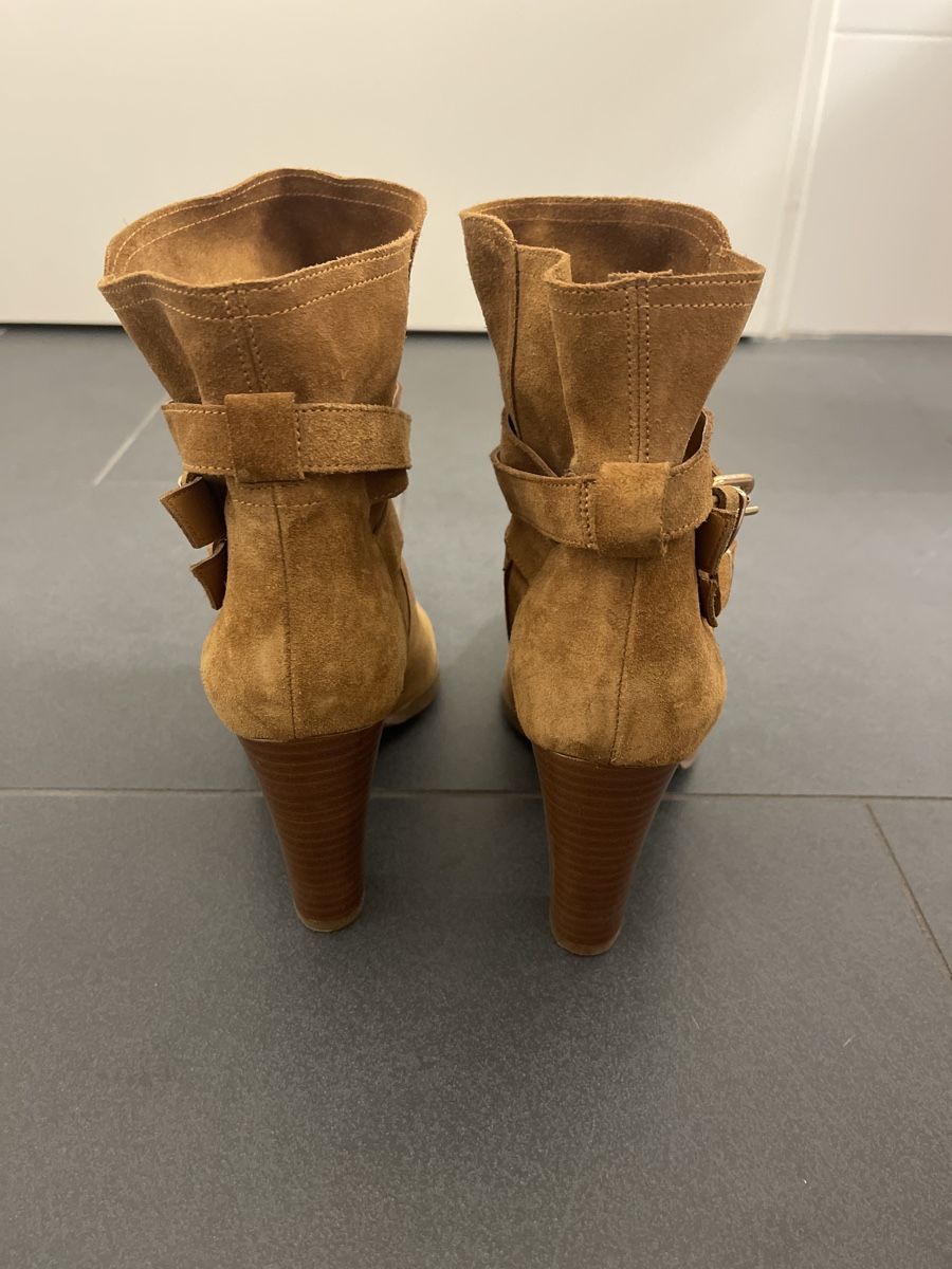 Damenschuhe: Bottines San Marina en daim camel, pointure 37 – Neu (gemäss Beschreibung) aus Orpund von Bagoo555 2