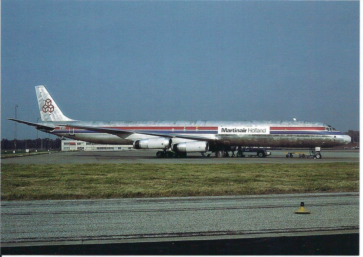 Cartoline postali: Martinair Holland, DC-8-63CF, TF-CCV – Nuovo e nell'imballaggio originale da Thun venduto da Abigboss
