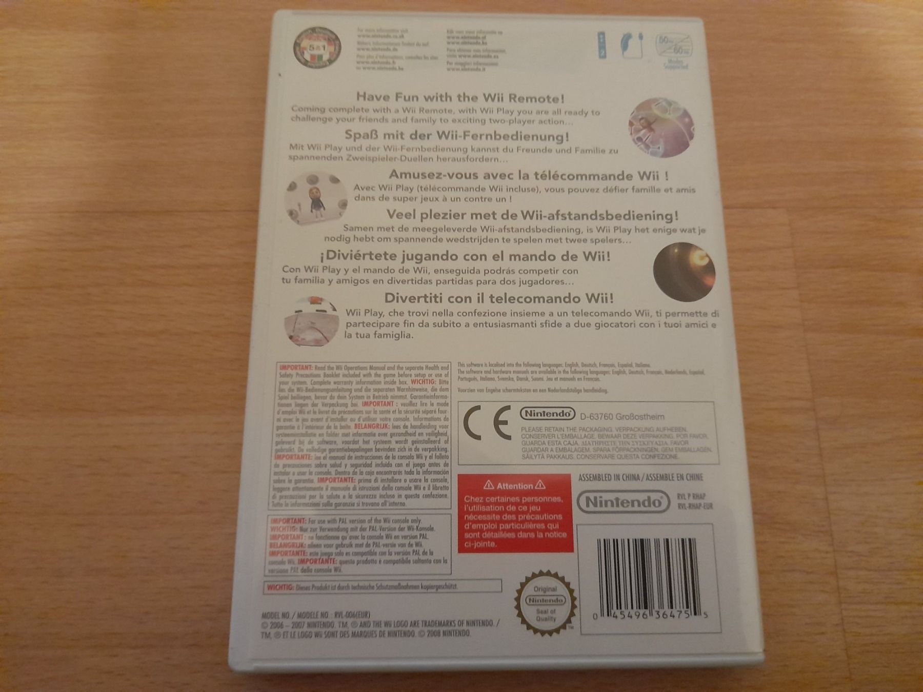 Nintendo Giochi: Nintendo Wii Play Spiel – Usato da Lustmühle venduto da chevi03 2