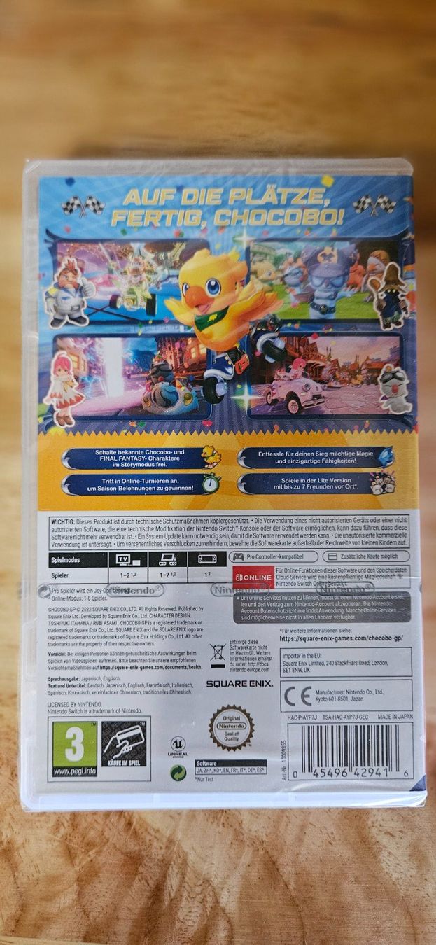 Nintendo Jeux: Switch - Chocobo GP - OVP – Neuf avec emballage d'origine à Rohrbach par Emiflo 1