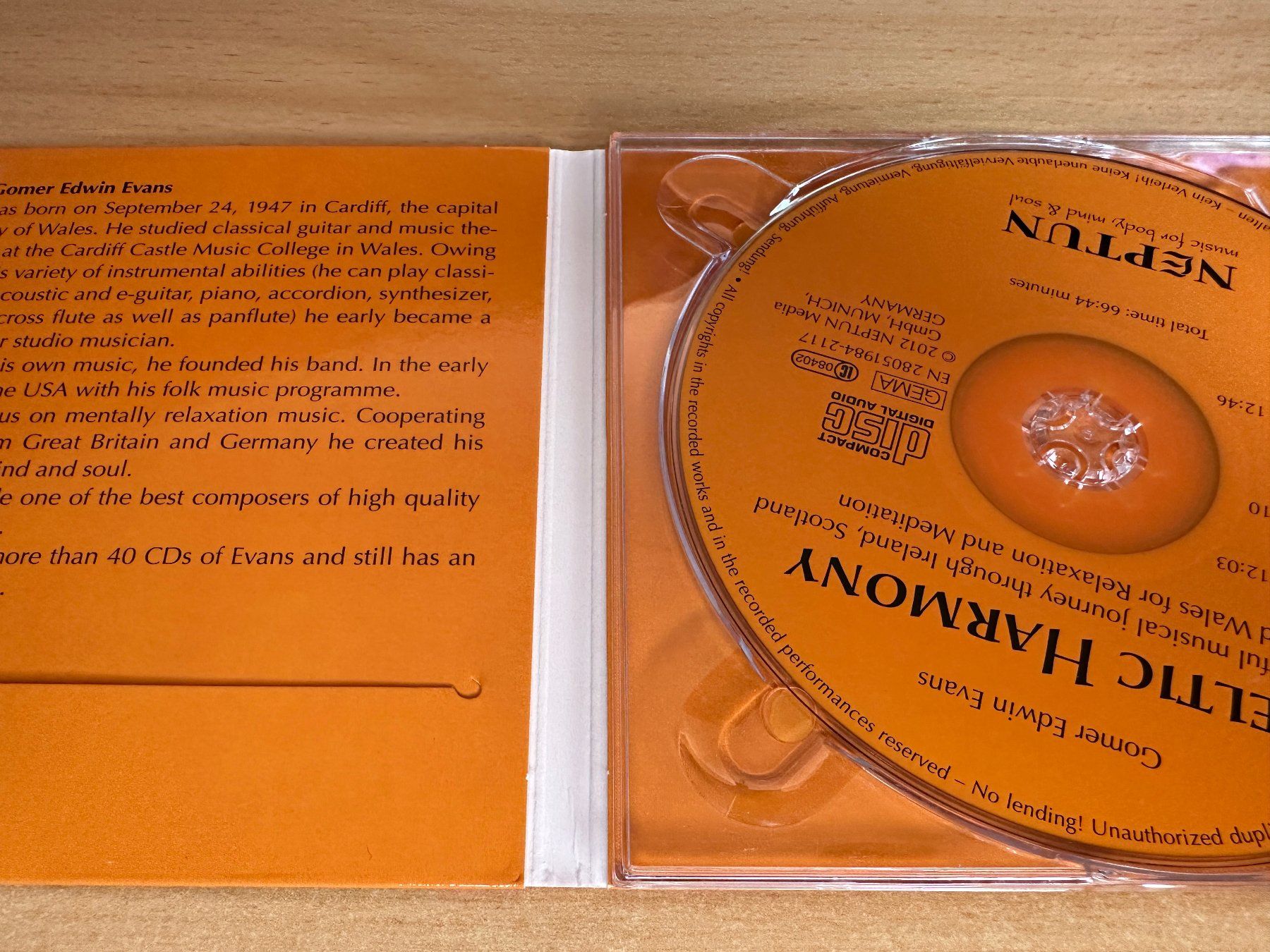 CD: Gomer Edwin Evans - Celtic Harmony – Usato da Rikon im Tösstal venduto da Alpenmutz 2