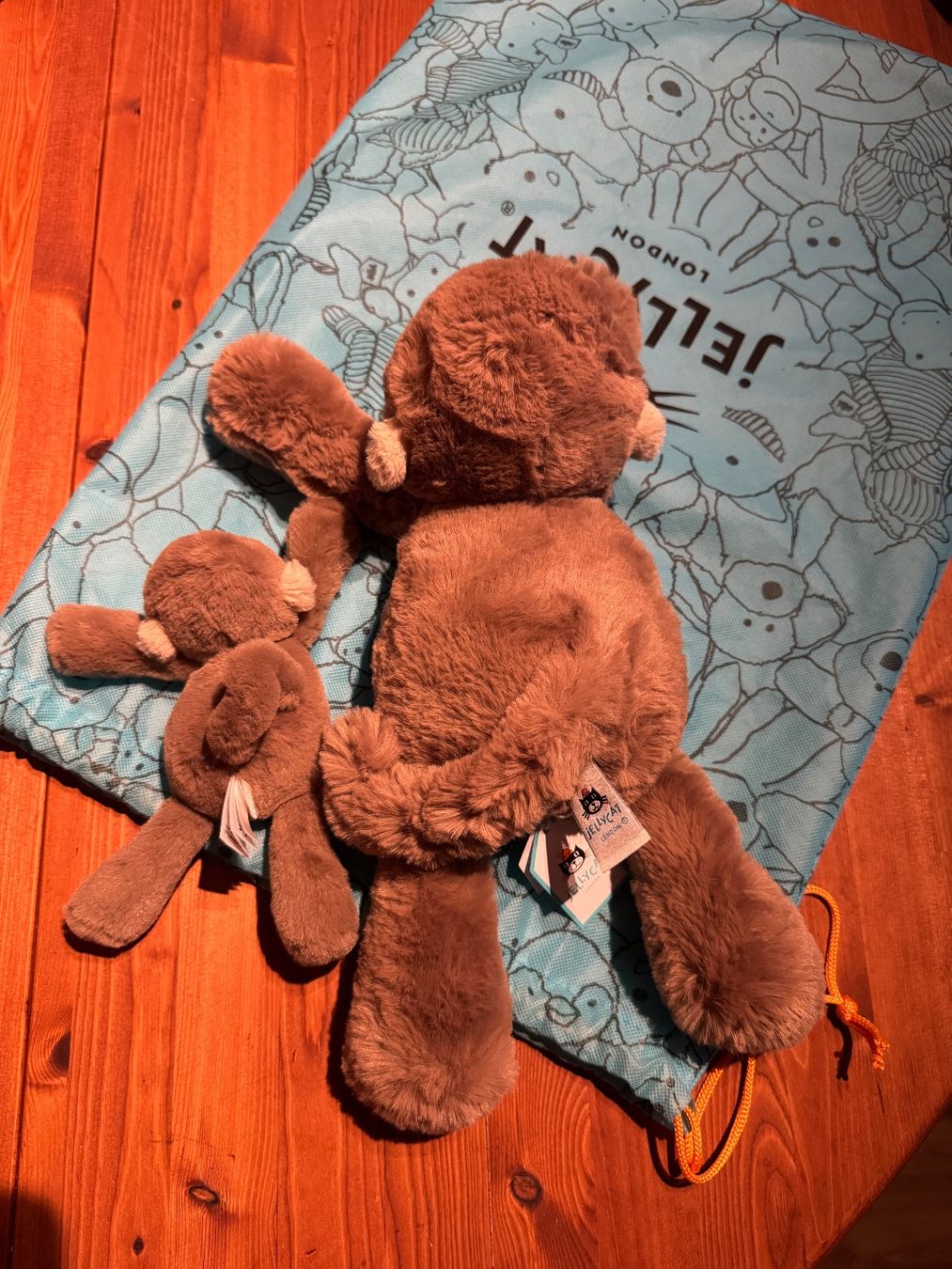 Jellycat Giocattoli: Jellycat Smudge Monkey und Tiny Smudge Monkey - Set! – Nuovo (secondo la descrizione) da Glattbrugg venduto da Risingangel 2