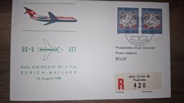 Swissair Zürich - Mailand 19.08.1966
