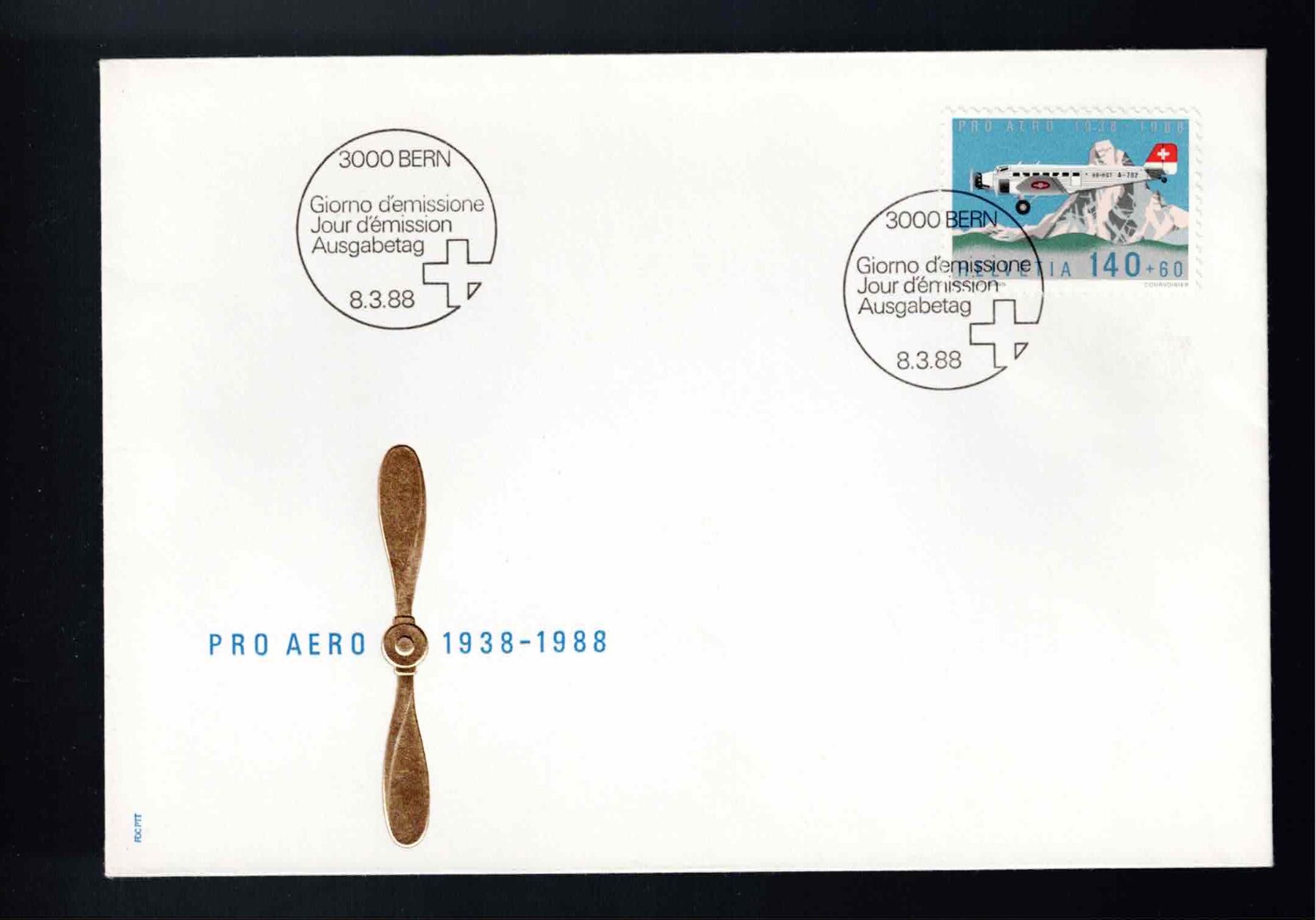 Tutti i francobolli: CH FDC Einzelmarke 1988 – Usato da Koblenz venduto da Markenhimmel