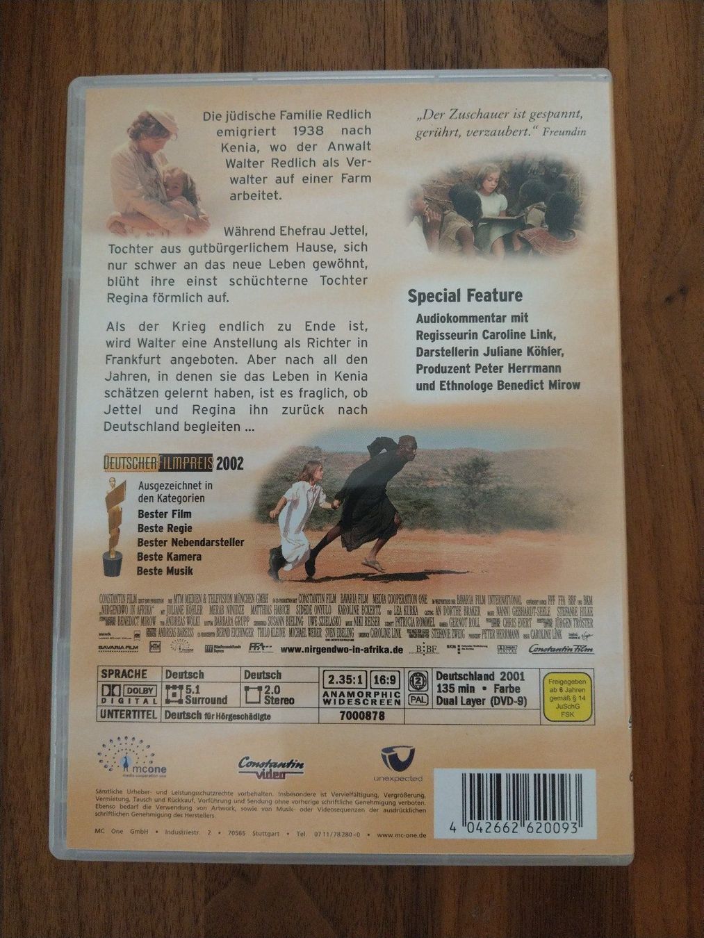 Tutti i DVDs: DVD - Nirgendwo in Afrika – Usato da Rheinfelden venduto da FilmAuktion 1