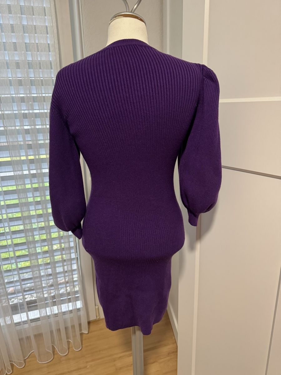 Zara Vestiti: Elegantes, violettes Strickkleid, Grösse M – Usato da Olten venduto da bir_k96n 2