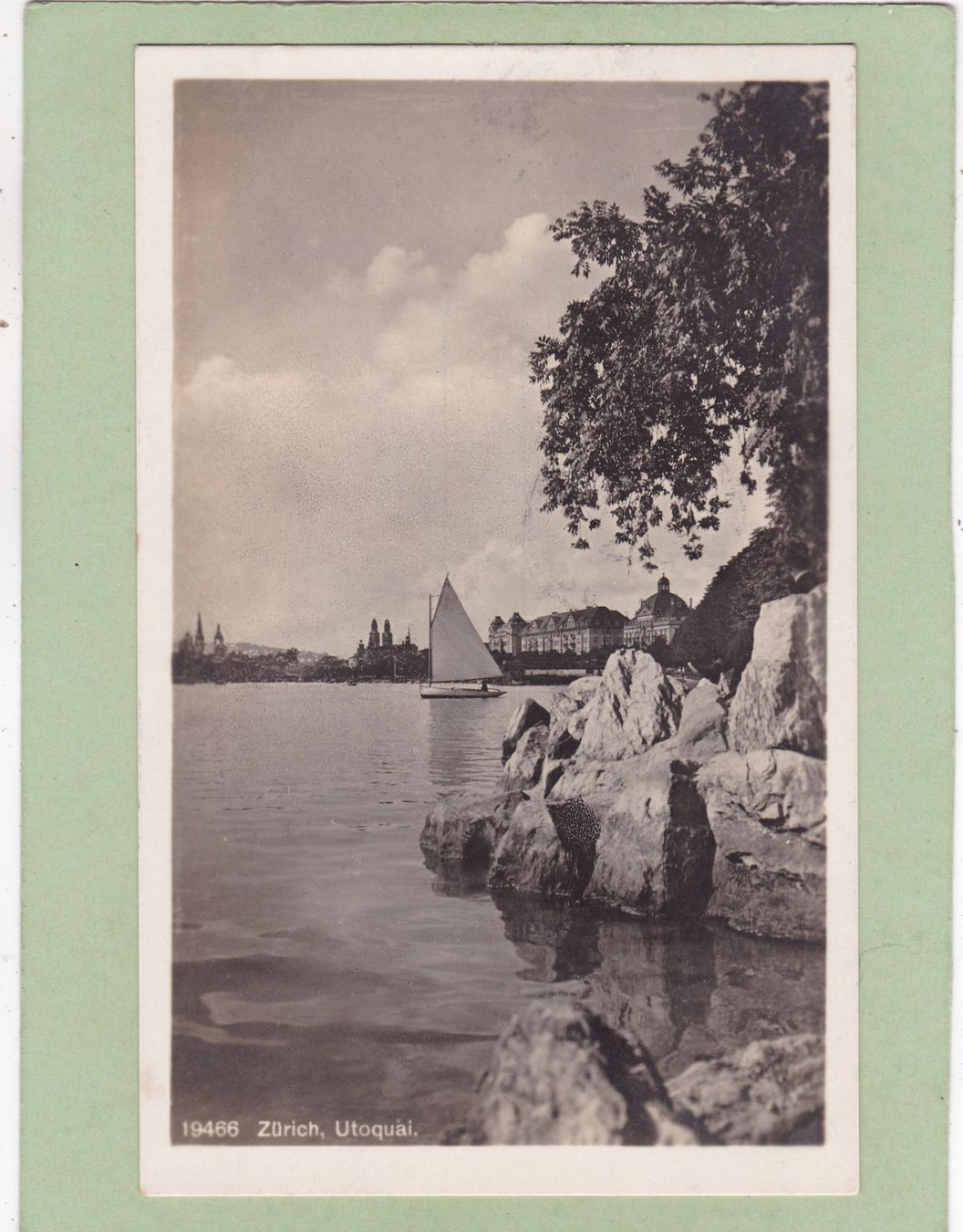 Cartoline postali: Zürich Utoquai 1926 – Usato da Herisau venduto da Lisegrat2008