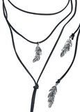 🍃 Elegante Blätter-Anhänger mit Wildleder-Halskette 🌟💫