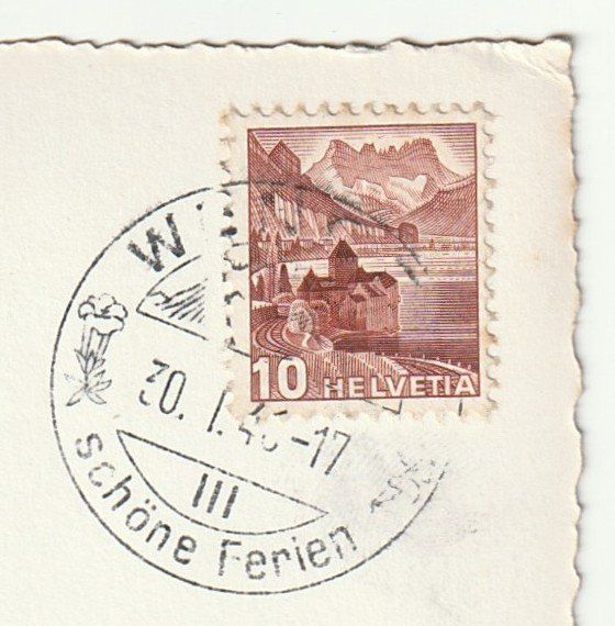 Cartoline postali: Ansichtskarte Kleine Scheidegg Eiger und Mönch 30.01.1946 – Usato da St. Gallen venduto da Ricardo_Deals 2