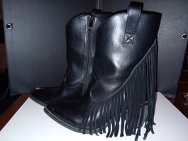 cow boy in pelle con frange 37 Tata