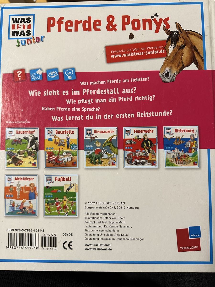 Libri: Was ist was Junior Pferde und Ponys Buch – Usato da Busswil venduto da billib 1