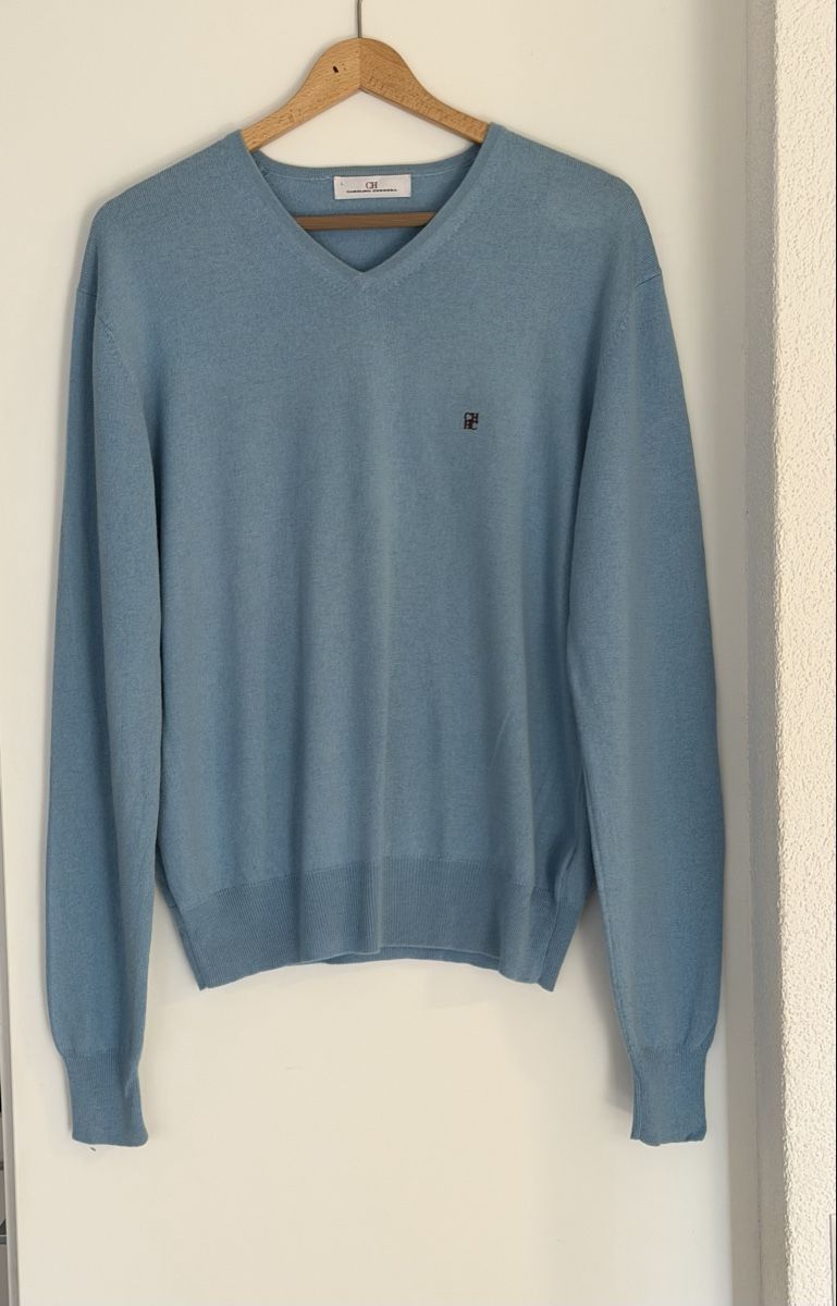 Carolina Herrera Maglioni & Felpe: Carolina Herrera Pullover, Hellblau, Grösse L,  – Usato da Elsau venduto da isidobrany09