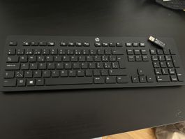 HP WL Slim KB Wireless Tastatur mit USB Empfänger PN:803183-