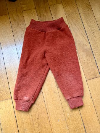 Wollwalk Hose von Engel Gr. 86/92 gross geschnitten
