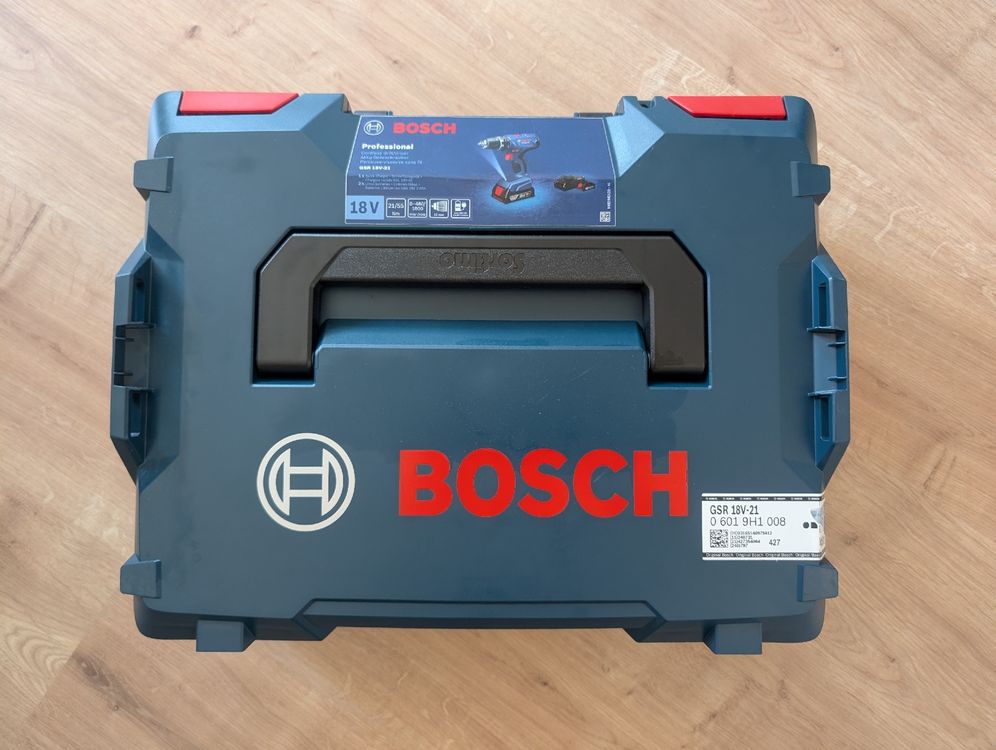 Bosch Professional GSB 18V-28 Accu-slagboorschroevendraaier, 18 V, max. draaimoment 63 Nm, incl. 2 x 4,0 Ah accu, snellader GAL 18V-40, L-Boxx