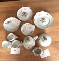 Grossmutters Kaffeeservice Rosenmotiv Goldrand