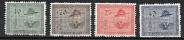 Liechtenstein Serie 259-262 ** Pfadfinder Lord Powell 1953
