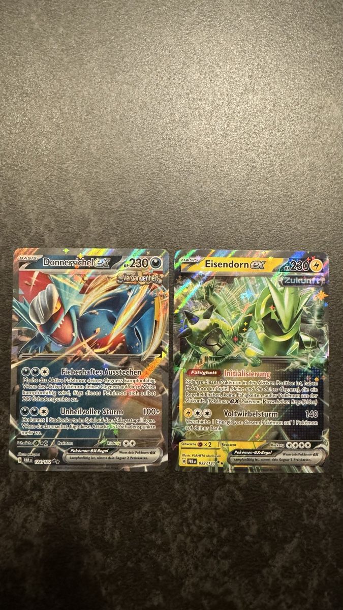 Pokémon Carte collezionabili: Pokemon Karten: Donnersichel EX & Eisendorn EX – Nuovo (secondo la descrizione) da Dietlikon venduto da abd_7qwy