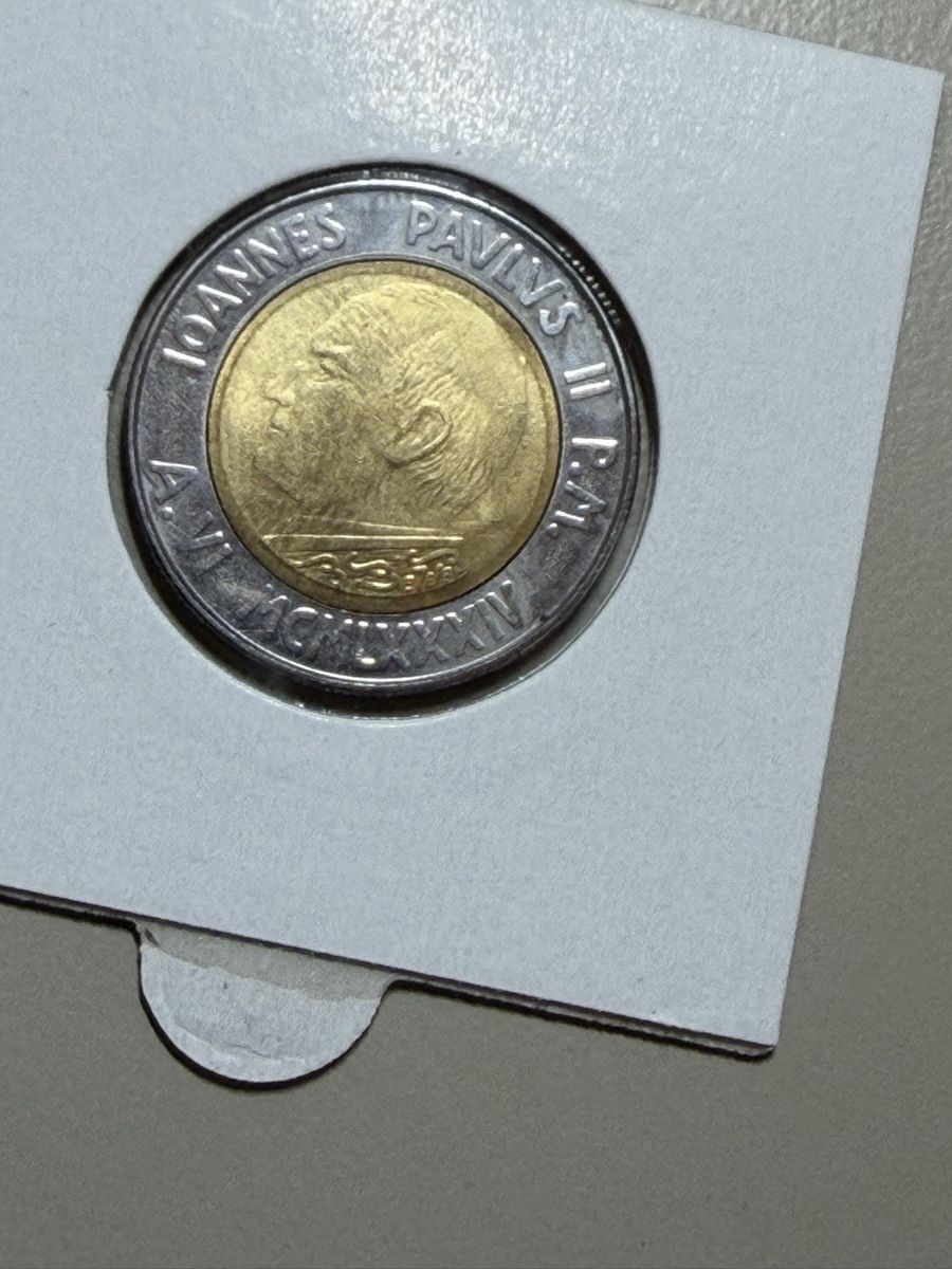 Tutti le monete: Vatican - 500 lires - 1984 – Usato da Payerne venduto da Mike1682 1